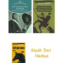 İş Bankası Kültür Yayınları Her Yönüyle Insan Atatürk + Dünyanın Merkezine Yolculuk + Siyah Inci Hediye