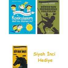 İş Bankası Kültür Yayınları Korkularım - Dost Mu Düşman Mı? + Dünyanın Merkezine Yolculuk + Siyah Inci Hediye