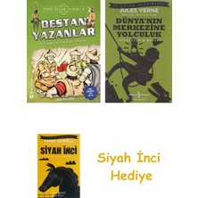 İş Bankası Kültür Yayınları Destan Yazanlar / Türk - Islam Tarihi 2: Ilk Türk Devletlerinde Kültür ve Uygarlık + Dünyanın Merkezine Yolculuk + Siyah Inci Hediye