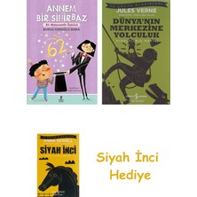 İş Bankası Kültür Yayınları Annem Bir Sihirbaz: Bir Matematik Öyküsü + Dünyanın Merkezine Yolculuk + Siyah Inci Hediye