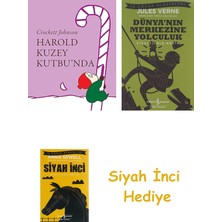 İş Bankası Kültür Yayınları Harold Kuzey Kutbu'nda + Dünyanın Merkezine Yolculuk + Siyah Inci Hediye