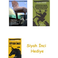 İş Bankası Kültür Yayınları Troya Savaş Öyküleri + Dünyanın Merkezine Yolculuk + Siyah Inci Hediye