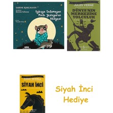 İş Bankası Kültür Yayınları Uykuya Dalamayan Minik Yediuyurun Hikâyesi (Karton Kapak) + Dünyanın Merkezine Yolculuk + Siyah Inci Hediye