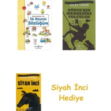 İş Bankası Kültür Yayınları Küçük Kaşifler Için Ilk Resimli Sözlüğüm + Dünyanın Merkezine Yolculuk + Siyah Inci Hediye
