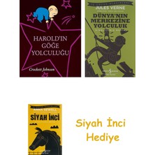 İş Bankası Kültür Yayınları Harold'ın Göğe Yolculuğu + Dünyanın Merkezine Yolculuk + Siyah Inci Hediye