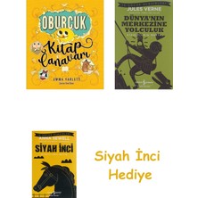 İş Bankası Kültür Yayınları Oburcuk Kitap Canavarı + Dünyanın Merkezine Yolculuk + Siyah Inci Hediye