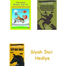 İş Bankası Kültür Yayınları Hınzır Canla En Kötü Golümüz Böyle Olsun + Dünyanın Merkezine Yolculuk + Siyah Inci Hediye