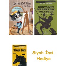 İş Bankası Kültür Yayınları Ressam Kedi Pablo ve Diğer Öyküler + Dünyanın Merkezine Yolculuk + Siyah Inci Hediye