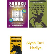 İş Bankası Kültür Yayınları Sudoku - 2: Dünyanın En Sevilen Bulmacası + Dünyanın Merkezine Yolculuk + Siyah Inci Hediye