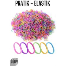Ayena Moda Turk Pratik Saç Lastik Toka 400 Adet Renkli