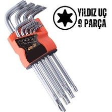 Ayena Moda Turk Yıldız Torx Combination 9 Parça Alyan Seti
