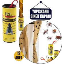 Ayena Moda Turk 12 Adet Yapışkanlı Sinek Kapanı 74 cm