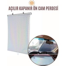 Ayena Moda Hsnet Aynalı Yansıtıcılı Açılır Kapanır Ön Cam Perdesi