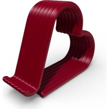 3D Tasarım Kalpli Telefon Standı Kırmızı