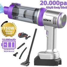 Ayena Moda Ezere Powerstorm Kablosuz El Süpürgesi 20000PA Çekim Gücü 3 Kademeli Hepa Filtre 21V 2.0AH BATARYA-(5775)