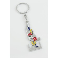 Ayena Moda Istanbul Yazılı Metal Anahtarlık