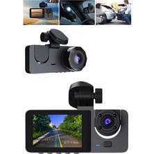Ayena Moda Araç Içi Dikiz Kamerası Sürüş Kaydedici 3 Lensli Dvr Kamera