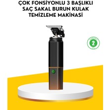 Ayena Moda 3’ü 1 Arada Şarjlı Erkek Bakım Seti – Saç Sakal ve Burun Tüyü Kesme Makinesi