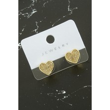 Ayena Moda Kalp Zirkon Taşlı Küpe