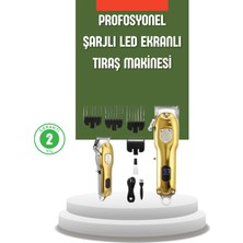 Ayena Moda Güçlü Motorlu LCD Ekranlı Şarjlı Tıraş ve Şekillendirme Makinesi