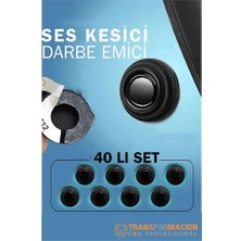 Ayena Moda Hsnet Ses Emici Kauçuk Conta Kapı Bagaj Kaput Titreşim Kesici 40 Lı Set