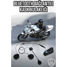 Ayena Moda Kask Kulaklığı Motosiklet Intercom Interkom Dinleme Konuşma Özellikli Su Geçirmez