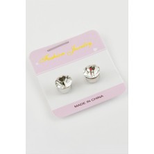 Ayena Moda Tek Taş Mıknatıslı Cam Küpe ( 7 Mm)