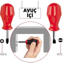 Ayena Moda Hsnet High-Torque Avuçiçi Düz-Yıldız Uçlu Tornavida Seti