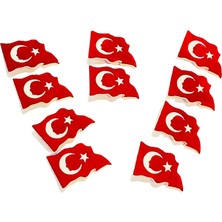 Türk Bayraklı Kalem Başlığı 30 ‘lu paket.Bayrak Haftası Hediyesi Kalem Başlığı, Keçe Bayrak Kalem Başlığı