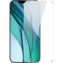 Ayena Moda Baseus Crystal Serisi iPhone 15 Pro Full Koruma Tempered Cam Ekran Koruyucu 2 Adet SET-(5775)