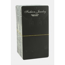 Ayena Moda Siyah Renkli Dikdörtgen Set Kolye Kartı 200 Adet