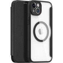 Ayena Moda Dux Ducis iPhone 14 6.1 Kılıf Skin x Pro Series Magsafe Kapaklı Kılıf Folio CASE-(5775)