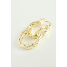 Ayena Moda Sarmaşıklı Halka Küpe 2,5 cm