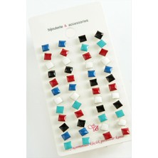 Ayena Moda Kare Mineli Minik Küpe