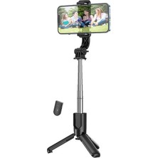 Ayena Moda Hoco K17 Bluetooth Uzaktan Kontrol Selfie Çubuğu Tripod Mini Canlı Yayın STANDI-(5775)