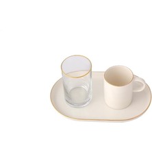 Altın Yaldız Tek Kişilik Kahve&ikram Takımı 3 Parça