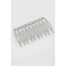 Ayena Moda 10 Diş Düz Metal Tarak 1 Adet