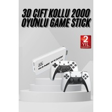 Ayena Moda Yeni Nesil 3D 4K 2000 Oyunlu Game Stick Oyun Konsolu Çift Konsol