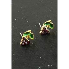 Ayena Moda Üzüm Taşlı Minik Küpe