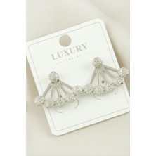 Ayena Moda Top Zirkon Taşlı Lüks Küpe