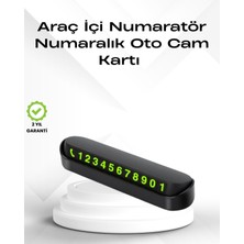 Ayena Moda Fosforlu Işıltı ile Araç Içi Telefon Numaratörü – Güvenli Parkın Anahtarı