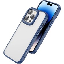 Ayena Moda Hoco iPhone 14 Pro Golden Shield Frosted Silikon Telefon KILIFI-(5775)