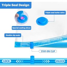 Vakumlu Saklama Çantası, 6 Adet, Vakumlu Torba, Kıyafet, Elektrikli Süpürge, Sıkıştırma Kılıfı, Elektrikli Süpürge, Saklama, Tekrar Kullanılabilir, Nevresim Takımı, Kıyafet, Yatak Örtüsü, Yatak, Çadır