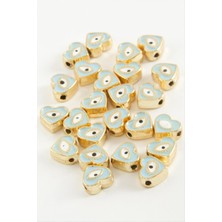 Ayena Moda Kalp Göz Mineli Bileklik ve Kolye Ucu Aparatı 1 Adet