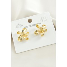 Ayena Moda Çiçek Metal Küpe