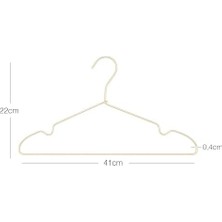 12'li Altın Renk Metal Giysi Askısı 22 x 41 x 0.4 cm