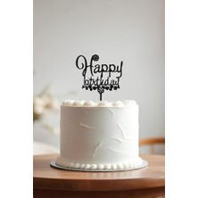 Happy Birthday Doğum Günü Pastası Süsleme, Pasta Süsü, Yeniden Kullanılabilir, OCT15