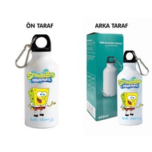 Dkdz Shop Sunger Bobbb Baskılı Kancalı Metal Suluk - 600ML