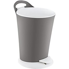 Pedallı Çöp Kovası Gri 6 Lt