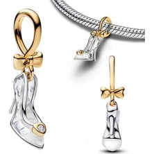 Poseidons Jewellery S925 Sindirella Ayakkabısı Sallantılı Charm